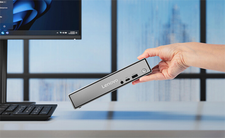 De ThinkCentre Neo 50q Gen 7 meet 240 x 250 x 186 mm.