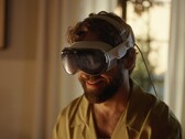 De optionele Vision Pro-hoofdband gemonteerd. (Bron: Apple)