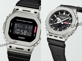 Van links naar rechts (afgebeeld), Casio G-Shock GM-5600M-1, en de GM-2100M-1A. (Afbeeldingsbron: Casioblog)