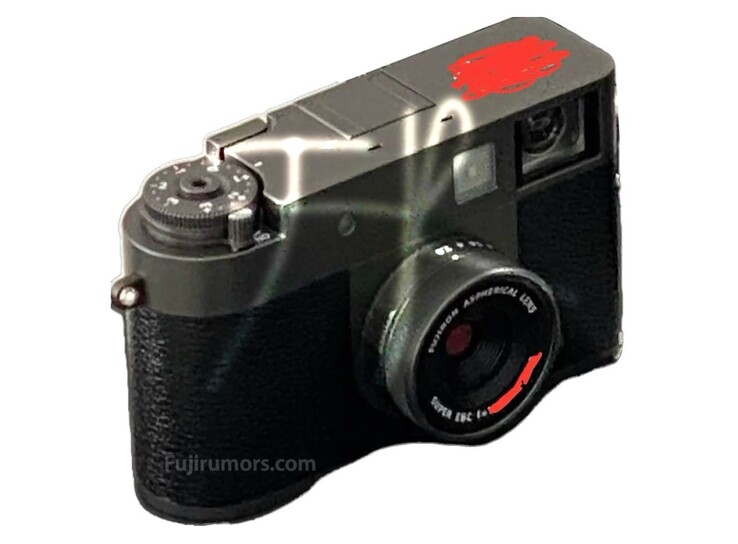 Zo zou de nieuwe halfbeeldcamera van Fujifilm eruit moeten zien (Beeldbron: FujiRumors)