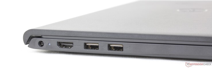 Links: AC adapter, HDMI 1.4, 2x USB-A 3.0
