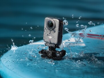 De DJI Osmo 360 actiecamera heeft een bereik van 10 m (33 ft) (Afbeeldingsbron: DJI)