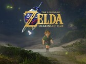 Link uit de remake van Zelda: Ocarina of Time te zien terwijl hij Hyrule verkent