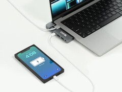 De Plugable 5-in-1 USB-C Hub ondersteunt aansluiting op een 6K@60Hz beeldscherm. (Beeldbron: Plugable)