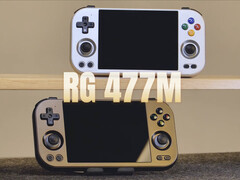 Anbernic zal de RG477M waarschijnlijk voor het einde van de maand uitbrengen in de twee getoonde kleuren. (Afbeeldingsbron: Anbernic)