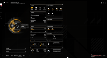 Armoury Crate startscherm