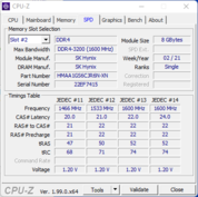 Systeem info: CPU-Z SPD