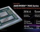 AMD Ryzen 9 7945HX beschikt over 80 MB gecombineerde L2 + L3 cache. (Bron: AMD)