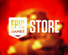 De Epic Games Store geeft tussen vandaag en 27 november twee nieuwe games weg, logo afgebeeld. (Afbeeldingsbron: Epic Games Store - bewerkt)