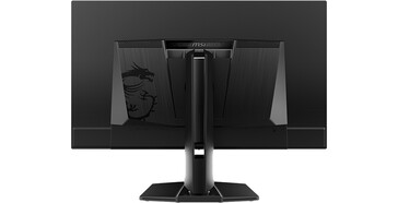 Achteraanzicht van de MSI MAG 321UP X24 OLED gaming monitor. (Afbeeldingsbron: MSI)