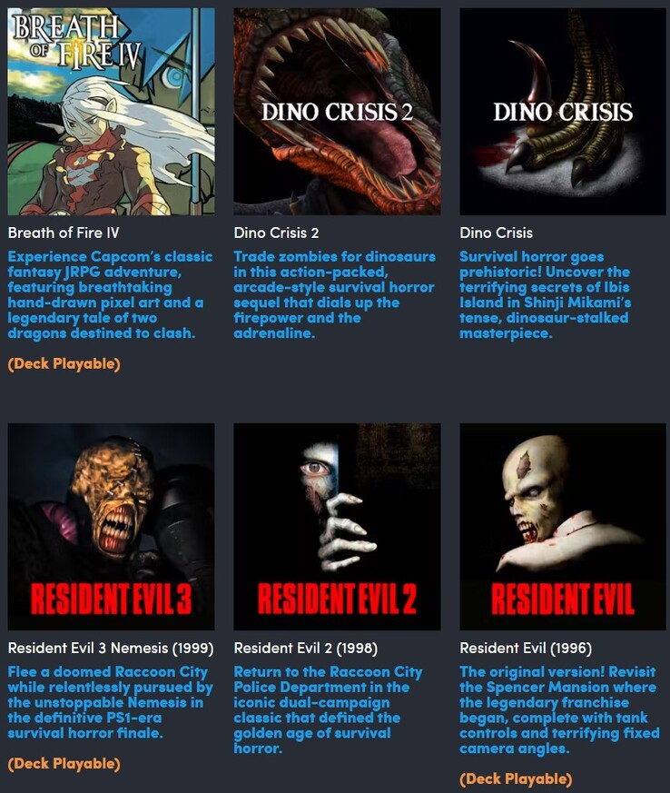 Alle games in de Humble Bundle Capcom Classics Bundle