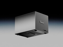 De nieuwe ME Pro-configuratie is uitgerust met de Pentium Silver J5005. Afbeelding: een render die het ontwerp van de NAS toont.