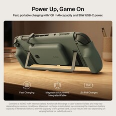 De Belkin Charging Grip heeft een uitsparing voor de kickstand van de Switch 2.