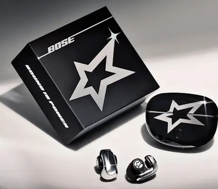 Verpakking met logo van Bose x LISA Ultra Open Earbuds. (Afbeeldingsbron: Bose)