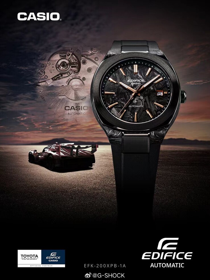 Het nieuwe Casio Edifice x Toyota Racing EFK-200XPB-1A horloge