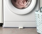 IKEA's Klippbox waterleksensor (op de foto voor een wasmachine) is aangekomen in het Verenigd Koninkrijk. (Afbeelding bron: IKEA)