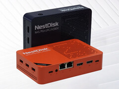 De NestDisk mini PC begint bij minder dan $200. Afgebeeld: de twee kleuropties van de NAS. (Afbeeldingsbron: Youyeetoo)
