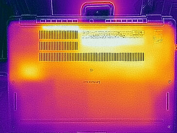 Oppervlaktetemperaturen, onderzijde (stationair)