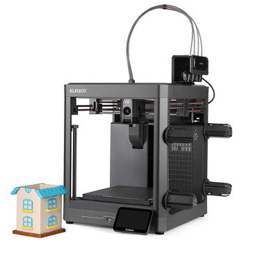 Elegoo Centauri 2 Combo met het Canvas-multicolor-systeem en vier spoelhouders.
