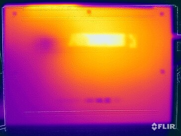 Oppervlaktetemperaturen tijdens stresstests (onder)