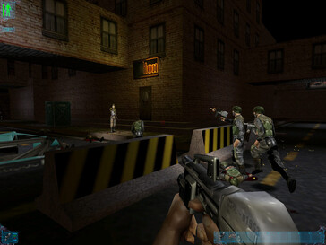 Afbeelding: Een screenshot van de gameplay uit Deus Ex: Game of the Year Edition.