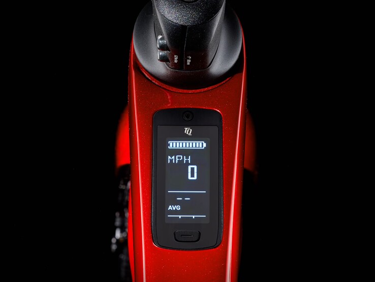 De Trek Domane+ SL is uitgerust met een TQ-LED-display in kleur