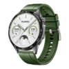 De Huawei Watch GT 4 Spring Edition Zwart Fluorelastomeer bandje 46mm + Spruce Green Fluorelastomeer bandje 2-in-1. (Afbeeldingsbron: Huawei)