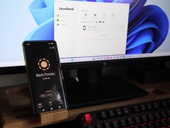 LocaSend op een Windows PC en een Android smartphone