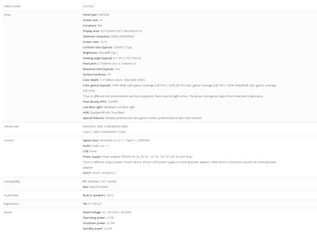 Specificaties van de draagbare monitor (Afbeelding bron: ViewSonic - machine vertaald)