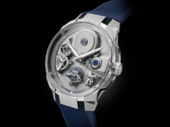 De Ulysse Nardin Blast Free Wheel Maillechort (foto) heeft een 18-karaats witgouden kast. (Afbeeldingsbron: Ulysse Nardin)