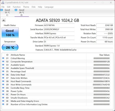 ADATA SE920 gebruikt PCIe 4.0 x4