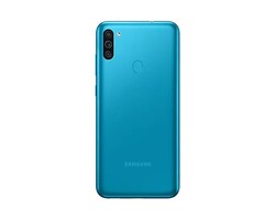 Naast zwart is de Galaxy M11 ook in het blauw verkrijgbaar