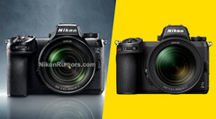 De Nikon Z6 III heeft een iets andere ontwerptaal dan Nikon's huidige full-frame hybride camera. (Beeldbron: Nikon / Nikon Rumors - bewerkt)