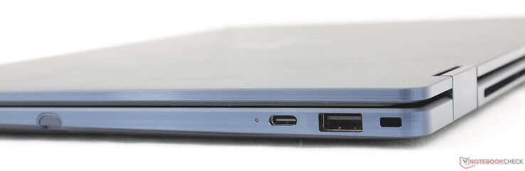 Juist: Styluspen, USB-C met DisplayPort 1.4 + Power Delivery 3.0 (10 Gbps), USB-A (5 Gbps), Nano-vergrendeling