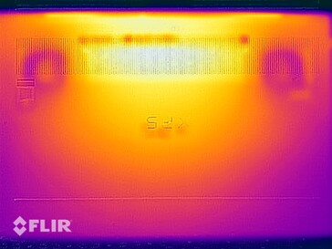 Oppervlaktetemperaturen stresstest (onder)