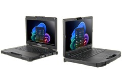 Het AMD-model heeft een scherm van 15,6 inch, terwijl het Intel-model iets kleiner is met een scherm van 13,3 inch. (Afbeelding Bron: Getac)