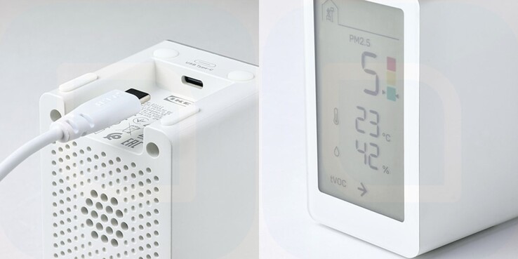 De vermeende IKEA VINDSTYRKA slimme luchtkwaliteitsmonitor. (Beeldbron: iPhone Ticker)