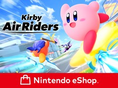 De banner van de Kirby Air Riders Nintendo eShop wordt getoond (Afbeelding bron: Nintendo eShop met bewerkingen)