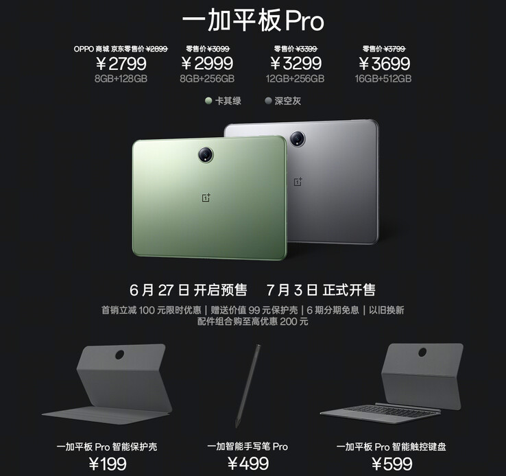 Prijs en accessoires (bron: OnePlus)