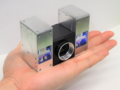 De kleine laserprojector van Toshiba meet 71 cm³ (~4,3-in³). (Afbeelding bron: Toshiba)