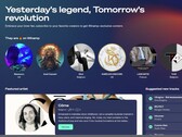 Winamp als online platform (Bron: Eigen)