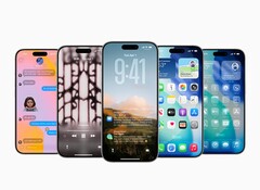 iOS 26 staat geanimeerd muziekvergrendelscherm toe op apps van derden. Generieke afbeelding van verschillende iPhones. (Afbeeldingsbron: Apple)