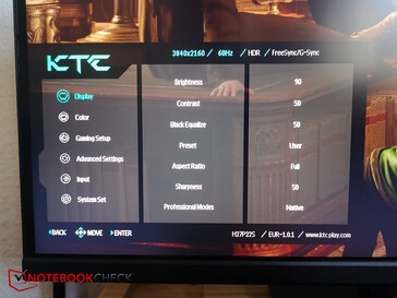 Het hoofdmenu
