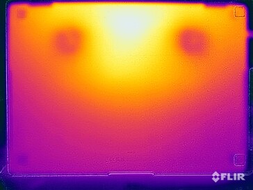 Stresstest oppervlaktetemperaturen (onder)