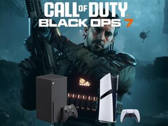 Call of Duty: Black Ops 7 banner met PS5 en Xbox consoles (Afbeelding bron: screenshot, Call of Duty YouTube met bewerkingen)
