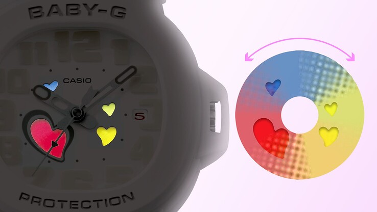 Het Casio G-Shock BGA-10-7A horloge heeft een van kleur veranderend ontwerp. (Afbeeldingsbron: Casio)