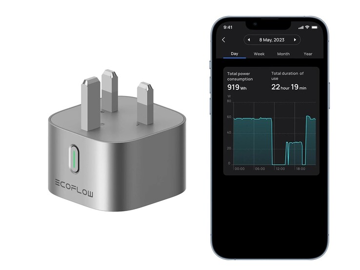 Met de EcoFlow Smart Plug kun je apparaten op afstand bedienen via een app. (Afbeelding bron: EcoFlow)