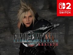 Final Fantasy 7 Rebirth Switch 2 banner wordt getoond
