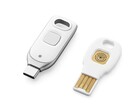 Google's nieuwe Titan Security Key kan tot 250 wachtwoorden opslaan op een USB-C stick. (Afbeelding: Google)