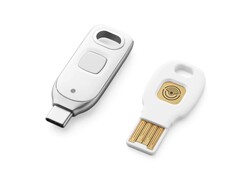 Google's nieuwe Titan Security Key kan tot 250 wachtwoorden opslaan op een USB-C stick. (Afbeelding: Google)